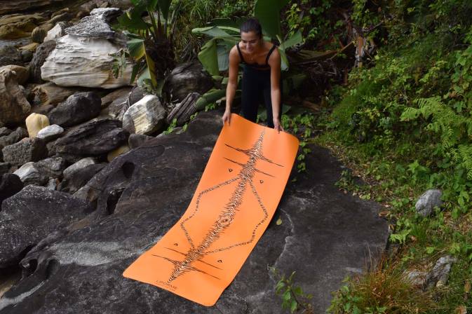 Liforme år af tigerens yogamåtte livlig orange/sort-creme yoga måtter 4R8036 - Image 7
