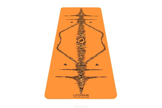 Liforme år af tigerens yogamåtte livlig orange/sort-creme yoga måtter 4R8036 - Image 9