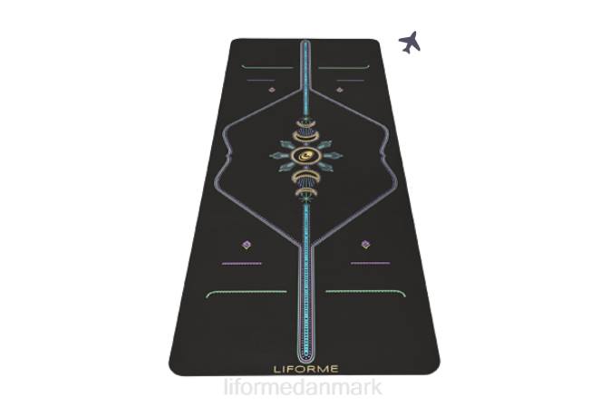 Liforme kosmisk måne rejse yogamåtte sort yoga måtter 4R8045 - Image 1