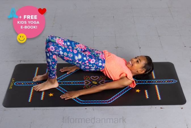 Liforme legesyg yogamåtte til børn lilla jord yoga måtter 4R8068 - Image 5