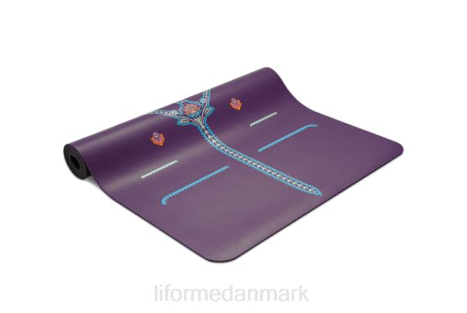 Liforme mindful haveyogamåtte lilla/blomstret yoga måtter 4R8013 - Image 6