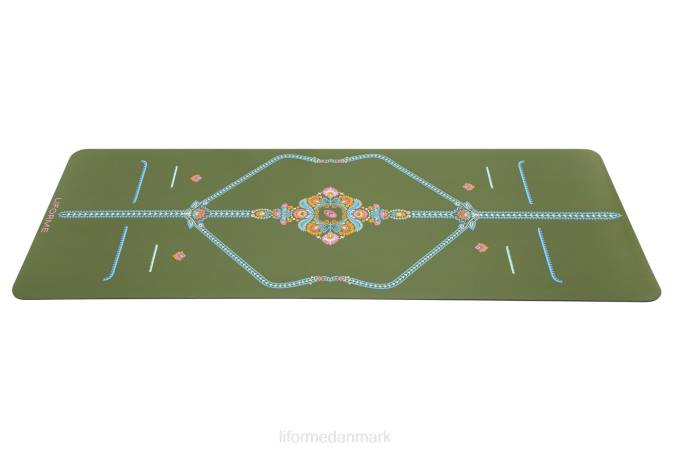 Liforme mindful haveyogamåtte oliven/blomstret yoga måtter 4R801 - Image 2