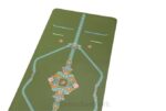 Liforme mindful haveyogamåtte oliven/blomstret yoga måtter 4R801 - Image 4