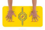 Liforme regnbue håb yoga pude gul/regnbue kollektion 4R8087 - Image 4
