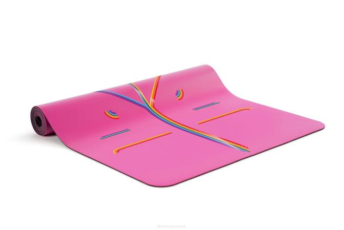 Liforme taknemmelig regnbue rejsemåtte taknemmelig pink/regnbue yoga måtter 4R8055 - Image 5