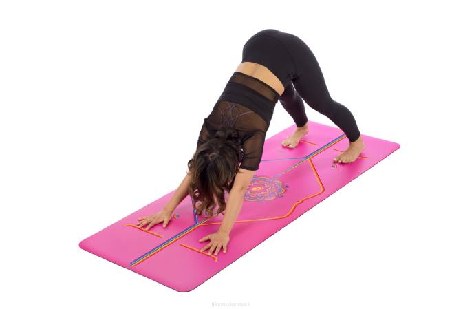 Liforme taknemmelig regnbue rejsemåtte taknemmelig pink/regnbue yoga måtter 4R8055 - Image 6