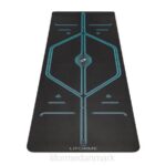 Liforme xl bjerg yogamåtte sort/blå yoga måtter 4R8030